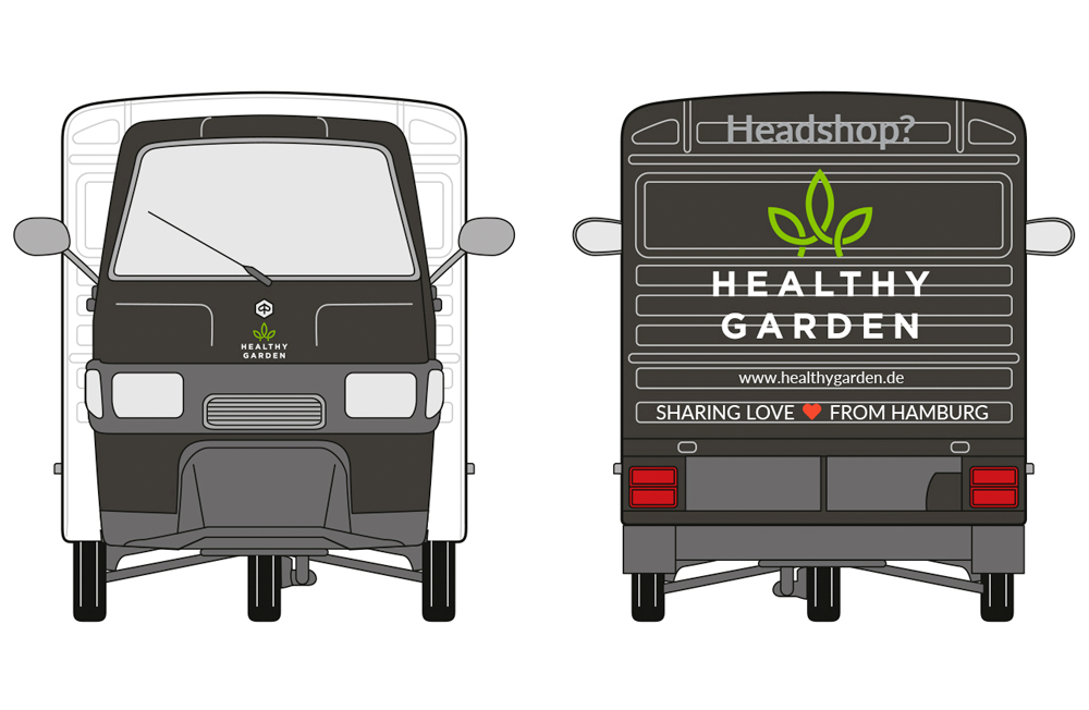 Healthygarden Autobeklebung